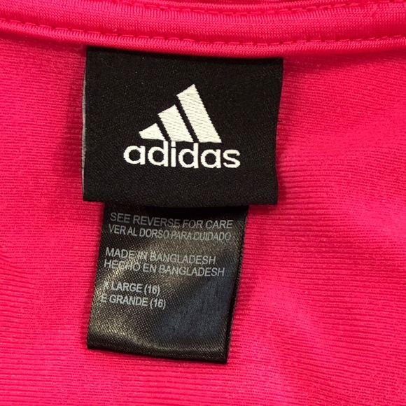 Adidas Vibrant Pink Bomber/Track Jacket Size XL (16) - Picture 10 of 14